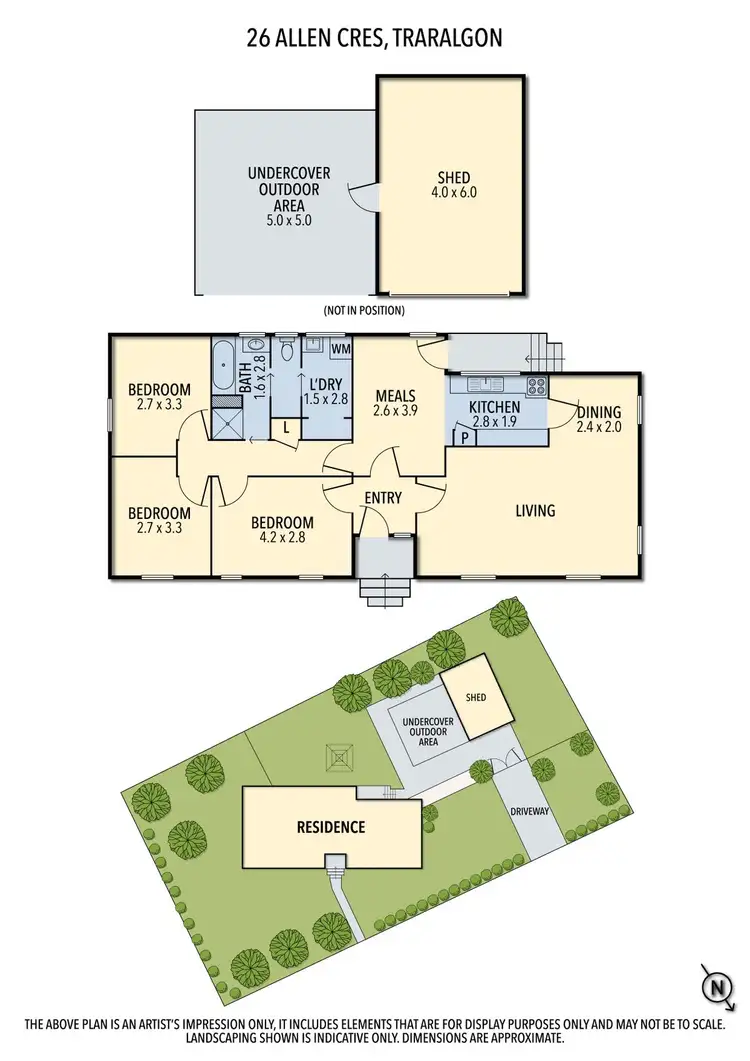 Floorplan of Homely house listing, 26 Allen Crescent, Traralgon VIC 3844