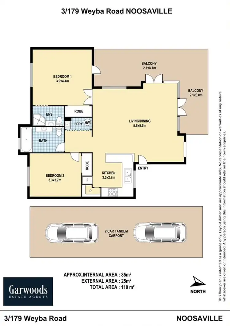 Floorplan of Homely apartment listing, 3/179 Weyba Road, Noosaville QLD 4566