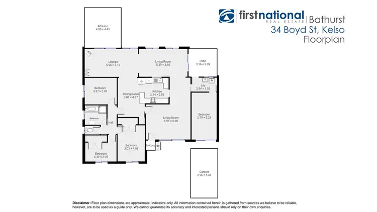 Floorplan of Homely house listing, 34 Boyd Street, Kelso NSW 2795