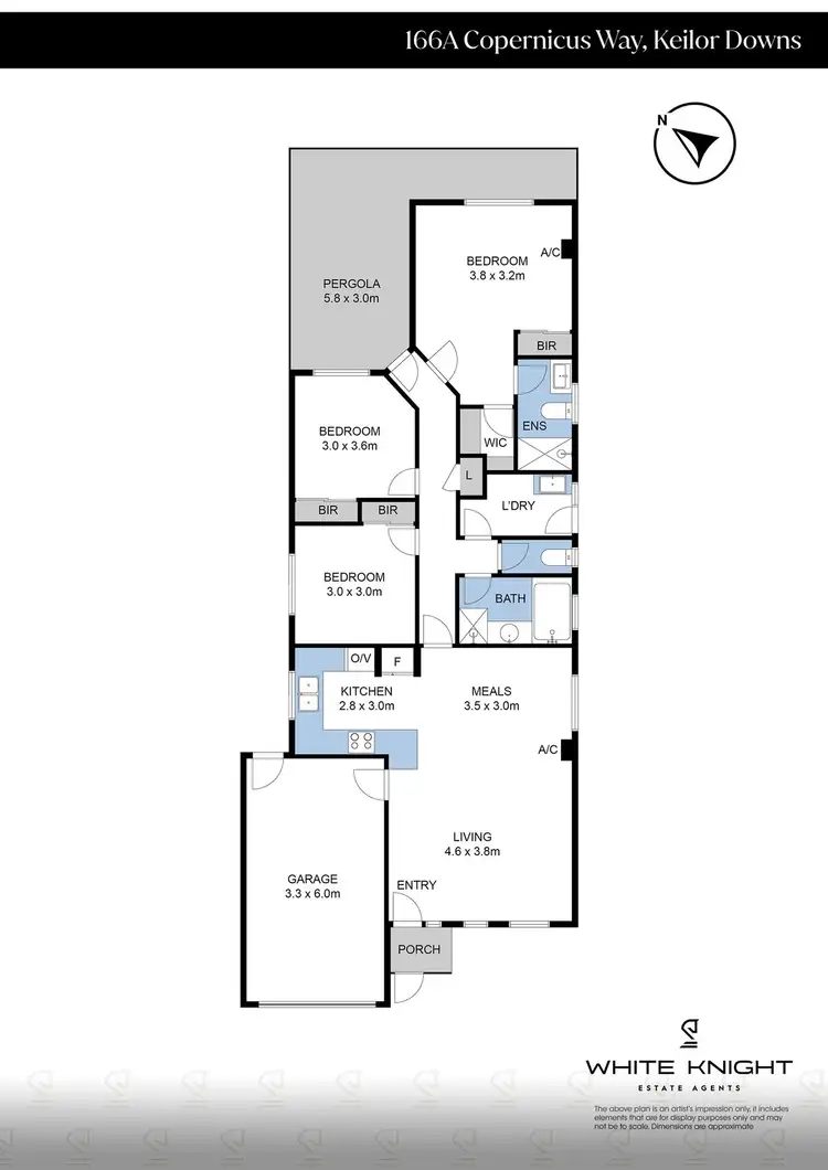 Floorplan of Homely house listing, 166A Copernicus Way, Keilor Downs VIC 3038