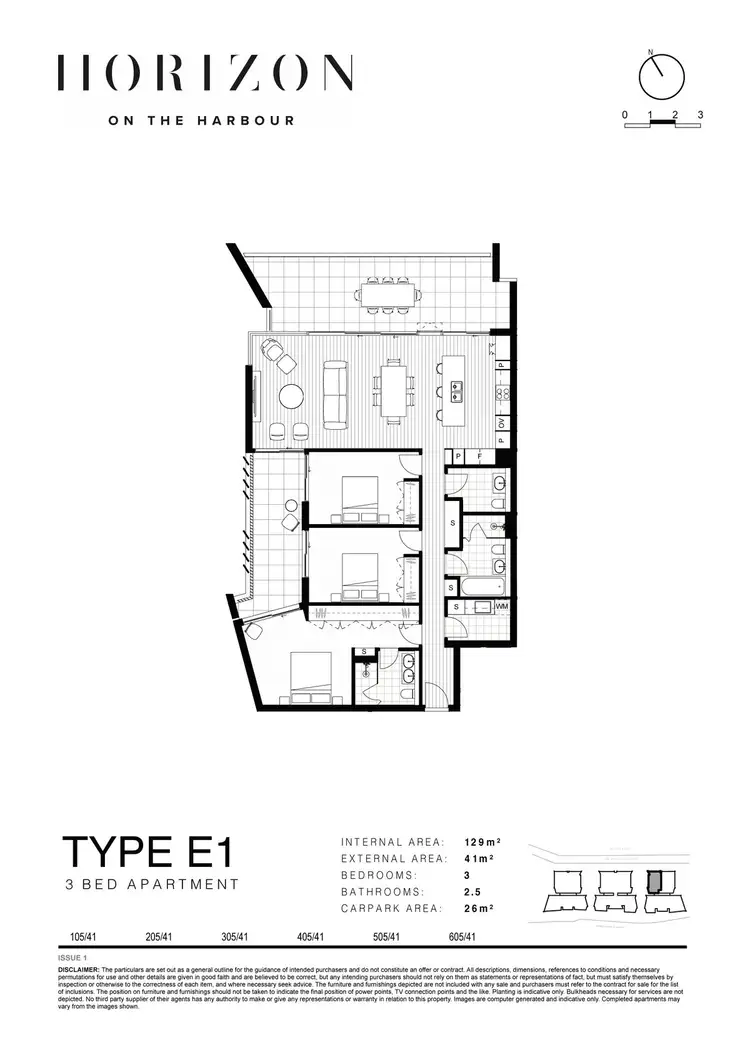 Floorplan of Homely apartment listing, 605/41 Honeysuckle Drive, Newcastle NSW 2300