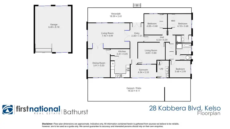 Floorplan of Homely house listing, 28 Kabbera Boulevard, Kelso NSW 2795