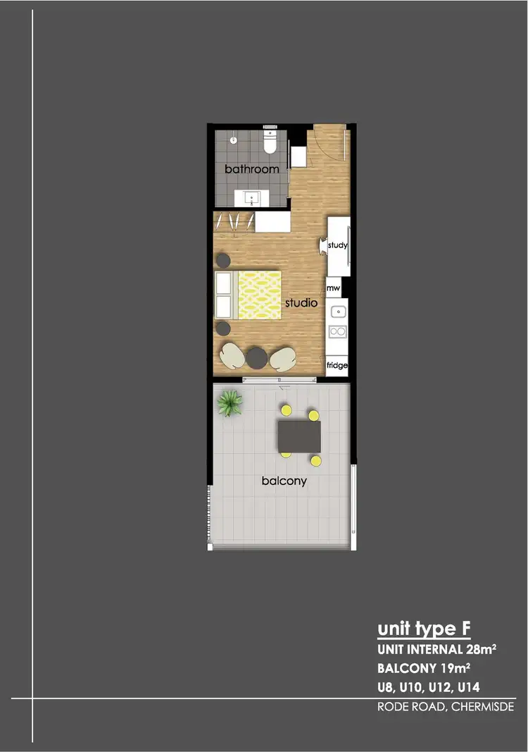 Floorplan of Homely unit listing, 12/541 Rode Road, Chermside QLD 4032