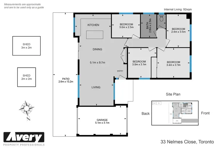 Floorplan of Homely house listing, 33 Nelmes Close, Toronto NSW 2283