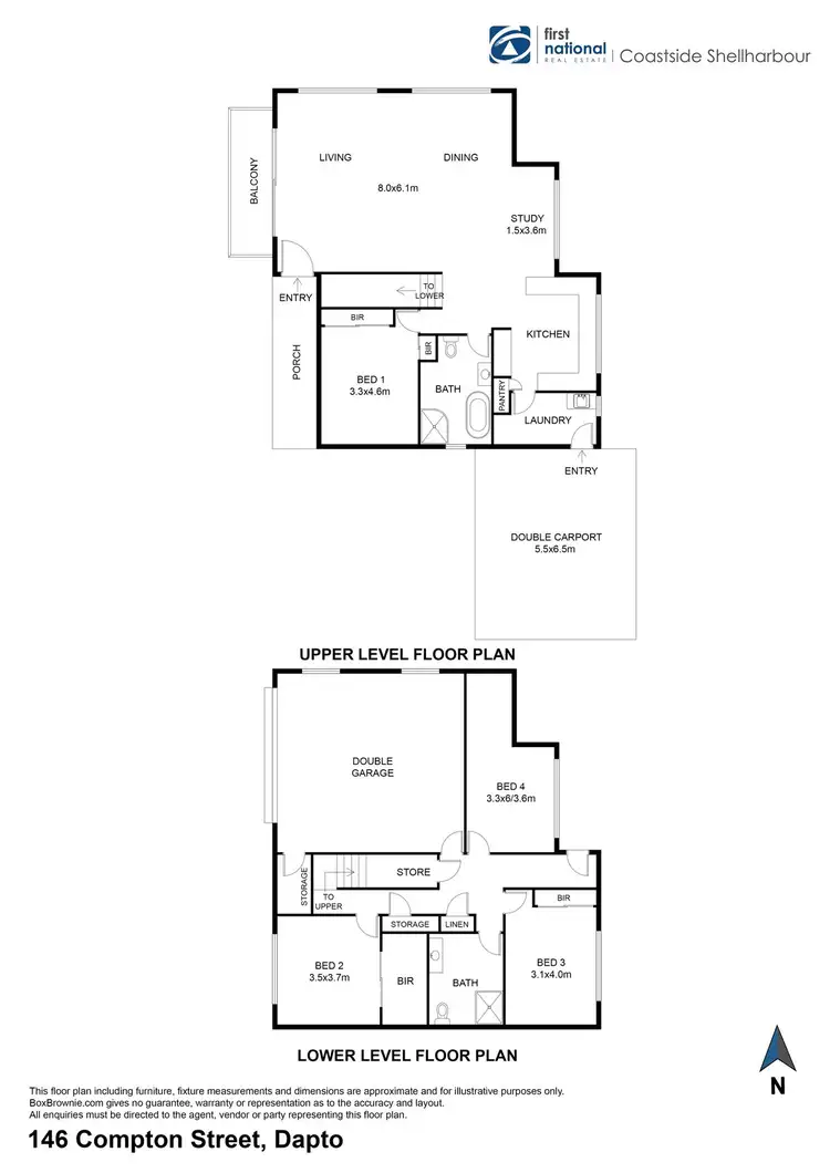 Floorplan of Homely house listing, 146 Compton Street, Dapto NSW 2530
