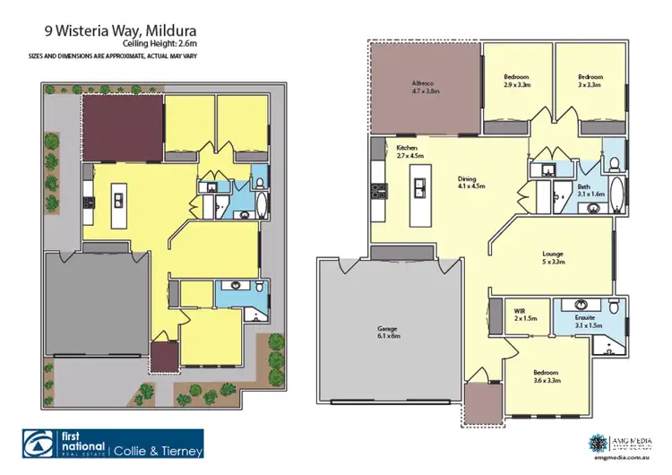 Floorplan of Homely townhouse listing, 9 Wisteria Way, Mildura VIC 3500