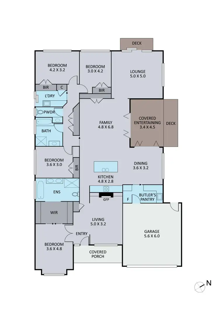 Floorplan of Homely house listing, 43 Grandvue Boulevard, Officer VIC 3809
