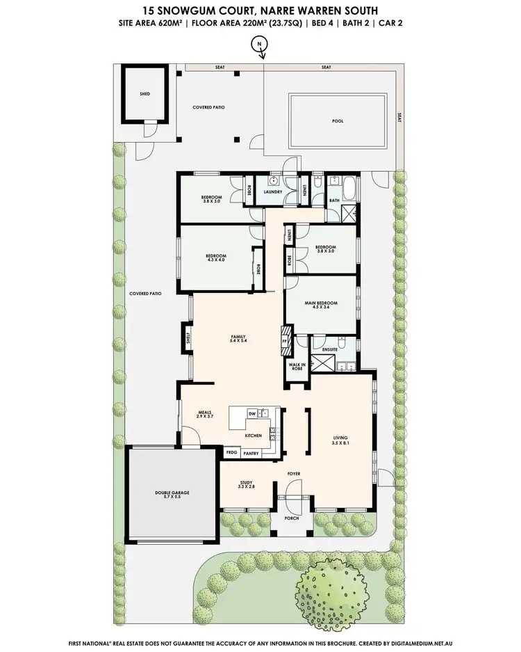 Floorplan of Homely house listing, 15 Snowgum Court, Narre Warren South VIC 3805