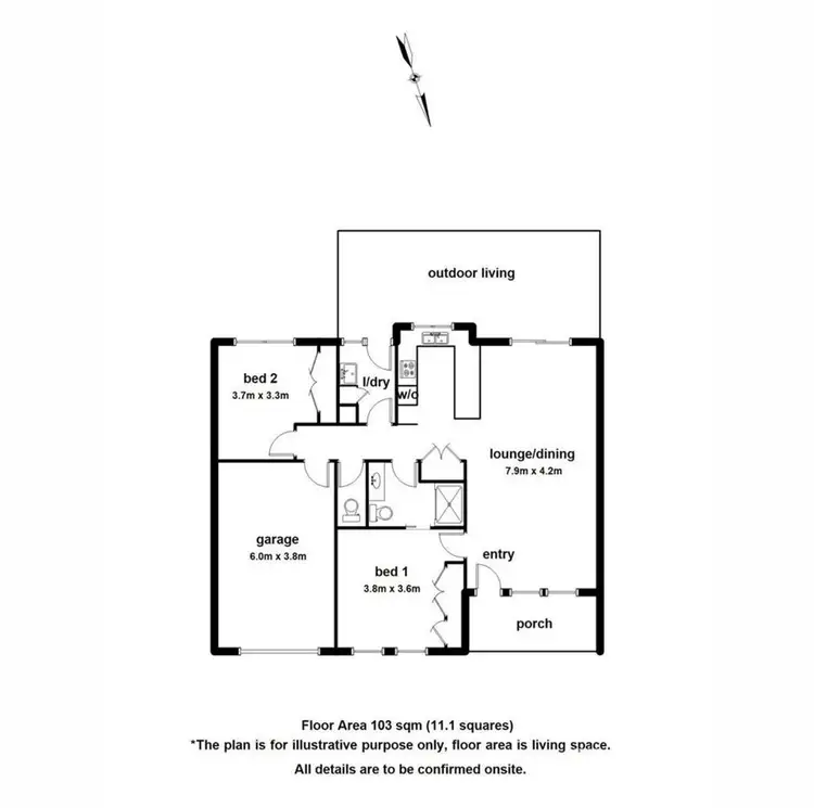 Floorplan of Homely unit listing, 13/13 Vista Court, Gembrook VIC 3783