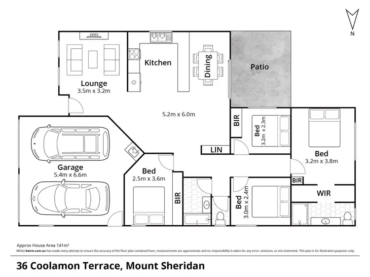 Floorplan of Homely house listing, 36 Coolamon Terrace, Mount Sheridan QLD 4868