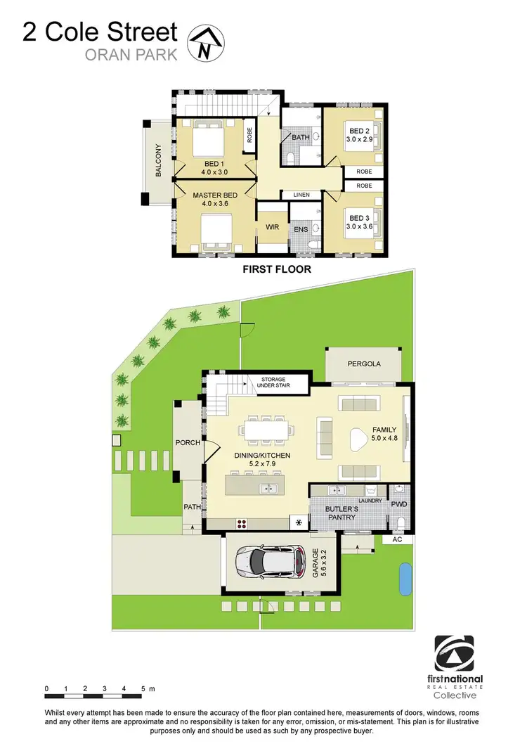 Floorplan of Homely semi-detached listing, 2 Cole Street, Oran Park NSW 2570