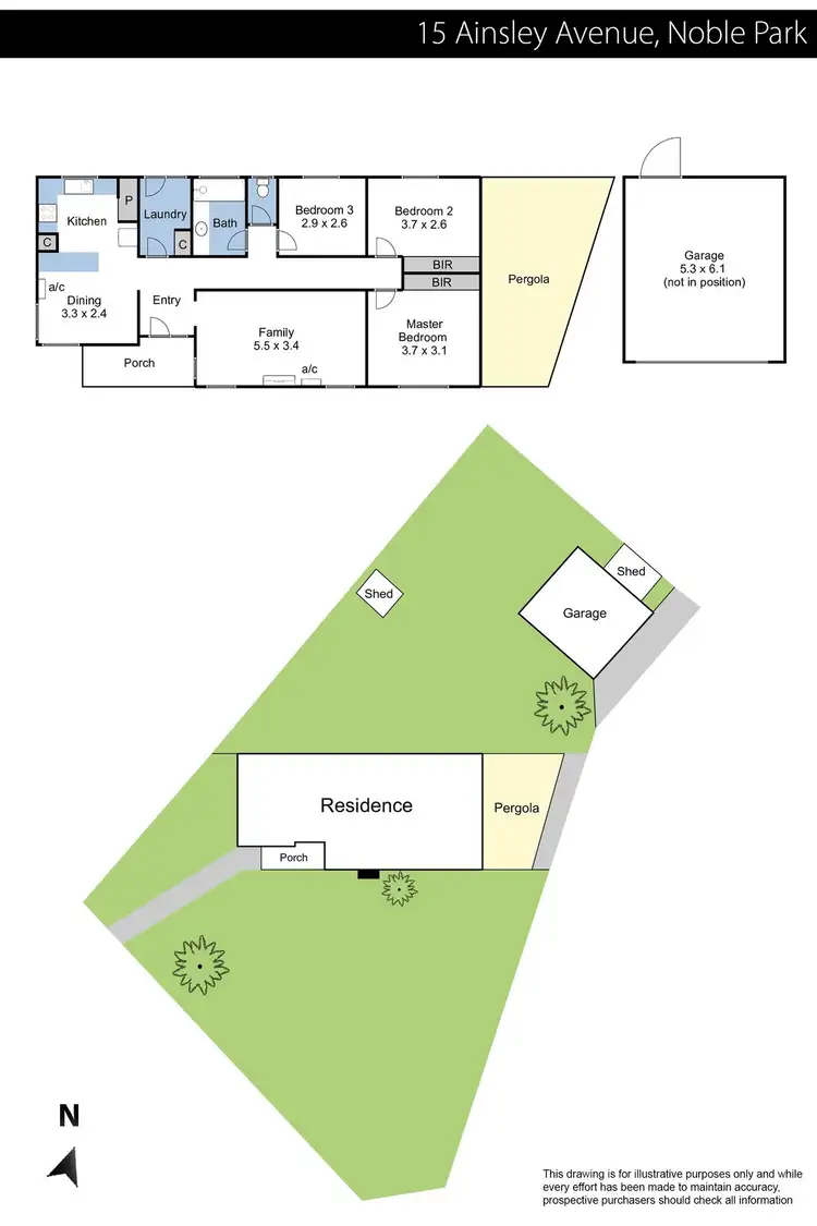 Floorplan of Homely house listing, 15 Ainsley Avenue, Noble Park VIC 3174