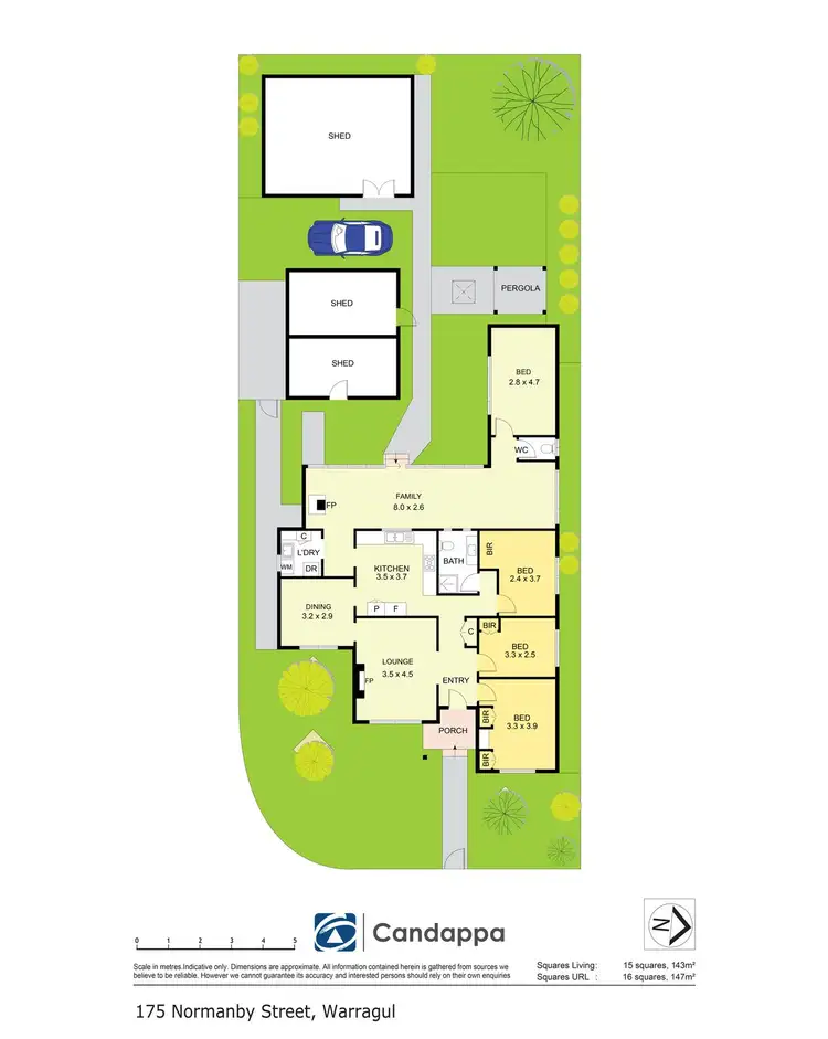 Floorplan of Homely house listing, 175 Normanby Street, Warragul VIC 3820