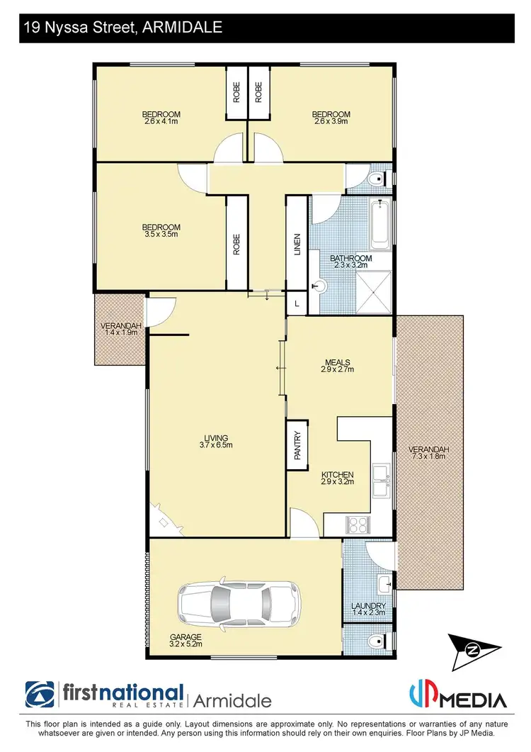 Floorplan of Homely house listing, 19 Nyssa Street, Armidale NSW 2350