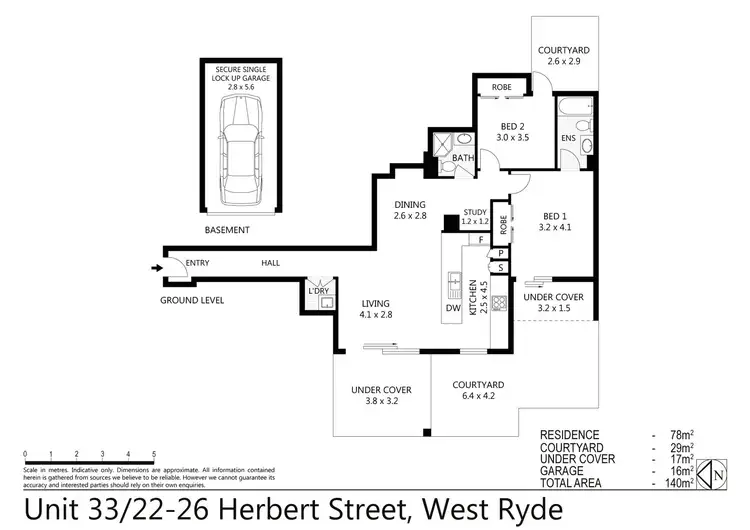 Floorplan of Homely unit listing, 33/22-26 Herbert Street, West Ryde NSW 2114