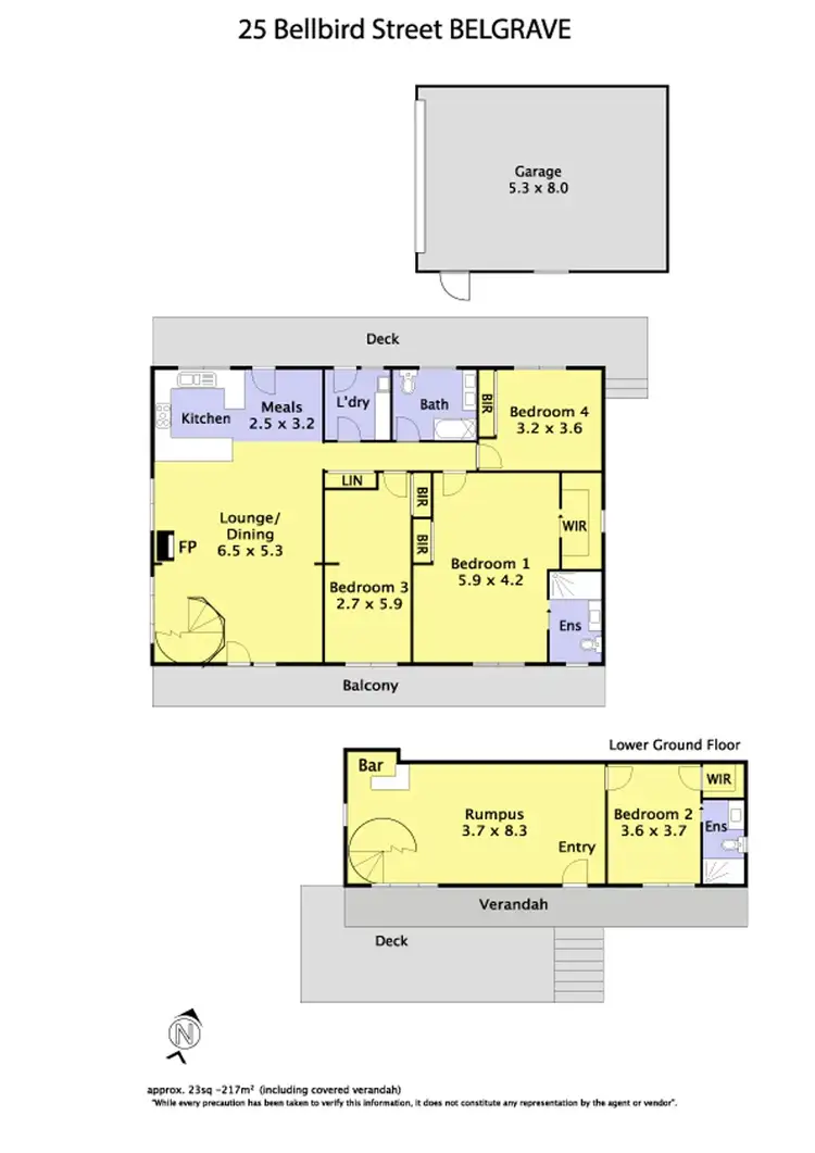 Floorplan of Homely house listing, 25 Bellbird Street, Belgrave VIC 3160
