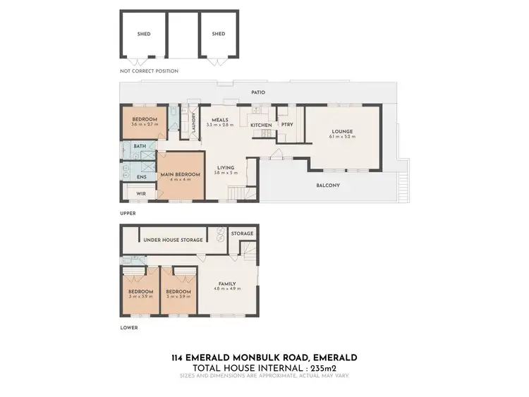 Floorplan of Homely house listing, 114 Emerald-Monbulk Road, Emerald VIC 3782