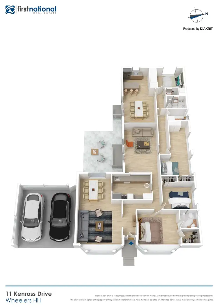 Floorplan of Homely house listing, 1/3 Kenross Drive, Wheelers Hill VIC 3150