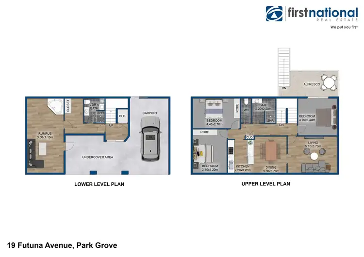 Floorplan of Homely house listing, 19 Futuna Avenue, Park Grove TAS 7320