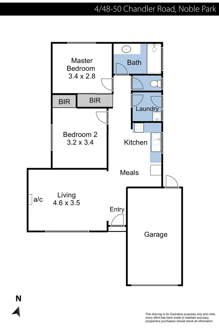 Floorplan of Homely unit listing, 4/48-50 Chandler Road, Noble Park VIC 3174