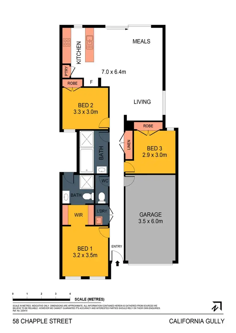 Floorplan of Homely house listing, 58 Chapple Street, California Gully VIC 3556
