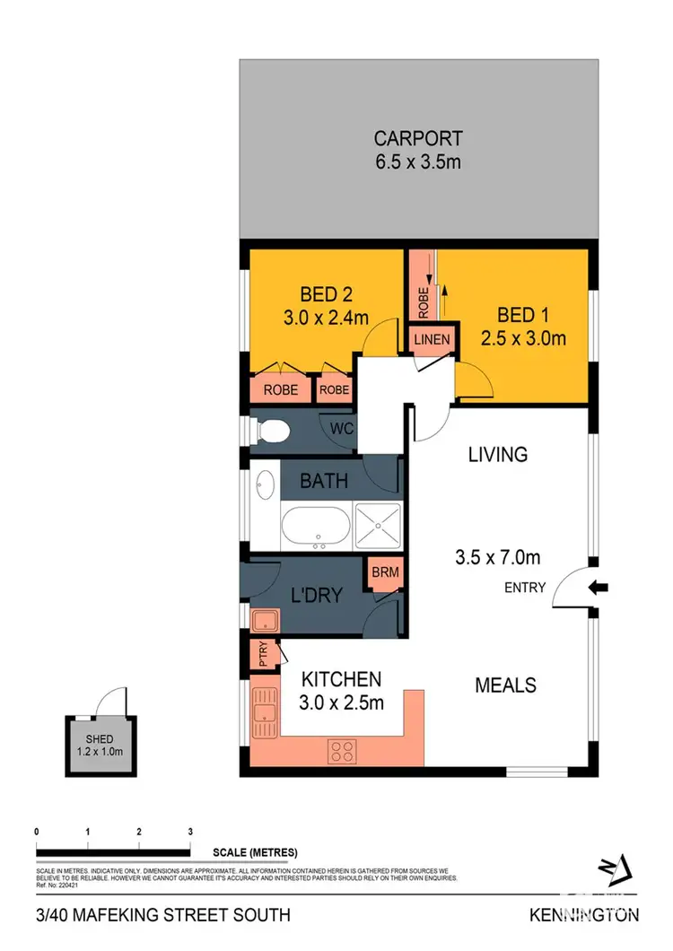 Floorplan of Homely house listing, 3/40 Mafeking Street, Kennington VIC 3550