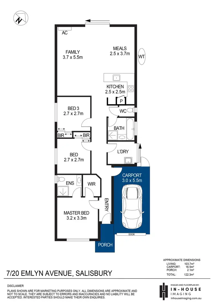 Floorplan of Homely house listing, 7/20 Emlyn Avenue, Salisbury SA 5108