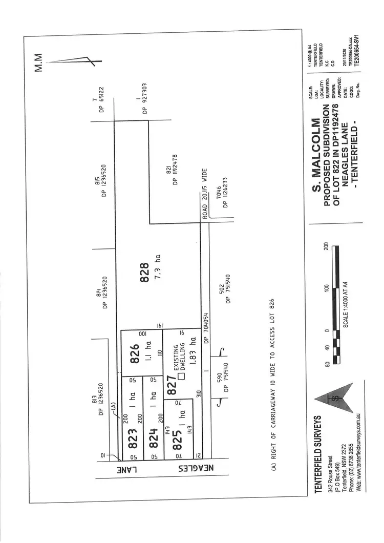 Floorplan of Homely land listing, Lot 826 Neagles Lane, Tenterfield NSW 2372