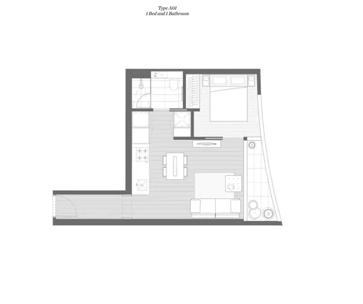 Floorplan of Homely apartment listing, 1912/135 A'Beckett Street, Melbourne VIC 3000