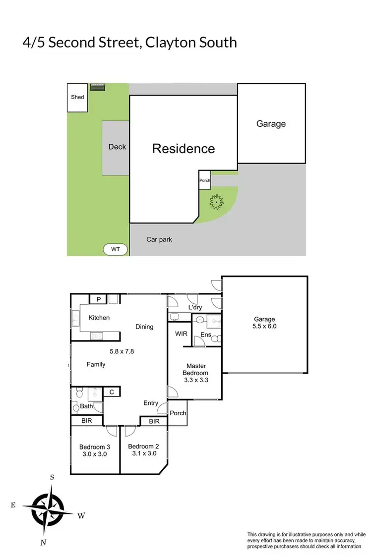 Floorplan of Homely unit listing, 4/5 Second Street, Clayton South VIC 3169