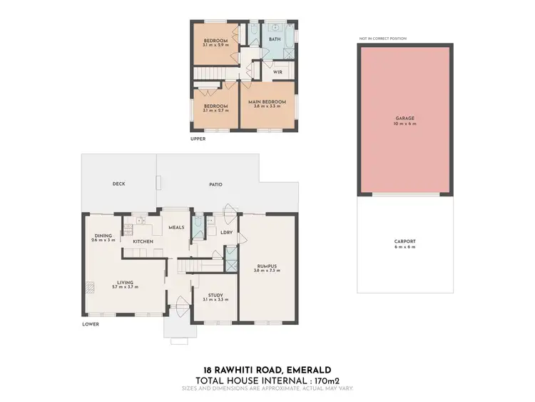 Floorplan of Homely house listing, 18 Rawhiti Road, Emerald VIC 3782