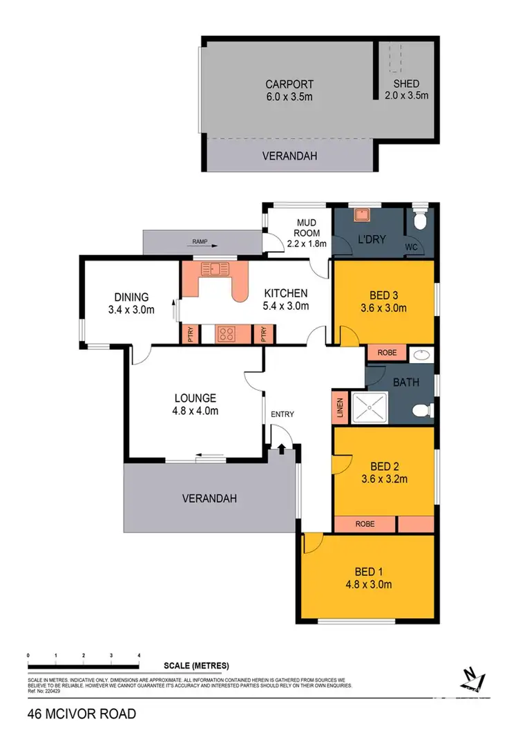 Floorplan of Homely house listing, 46 McIvor Road, Kennington VIC 3550