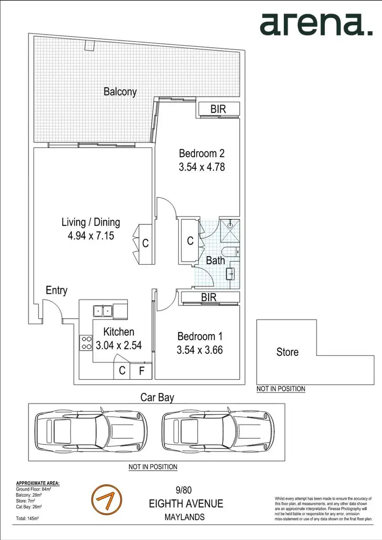 Floorplan of Homely apartment listing, 9/80 Eighth Avenue, Maylands WA 6051