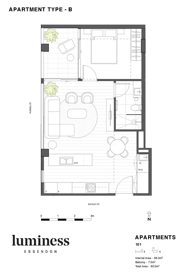 Floorplan of Homely apartment listing, 101/27 Russell Street, Essendon VIC 3040