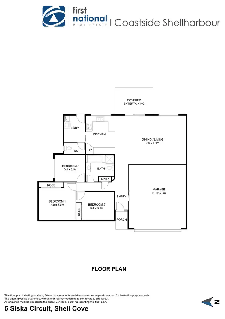 Floorplan of Homely house listing, 5 Siska Circuit, Shell Cove NSW 2529