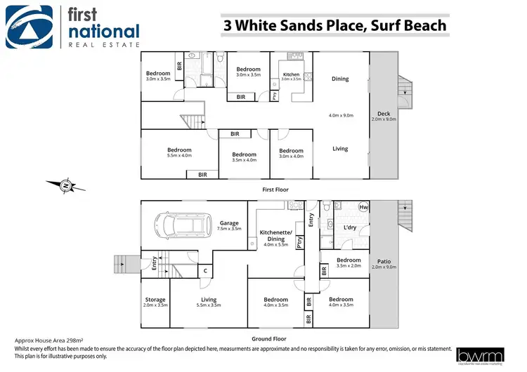 Floorplan of Homely house listing, 3 White Sands Place, Surf Beach NSW 2536