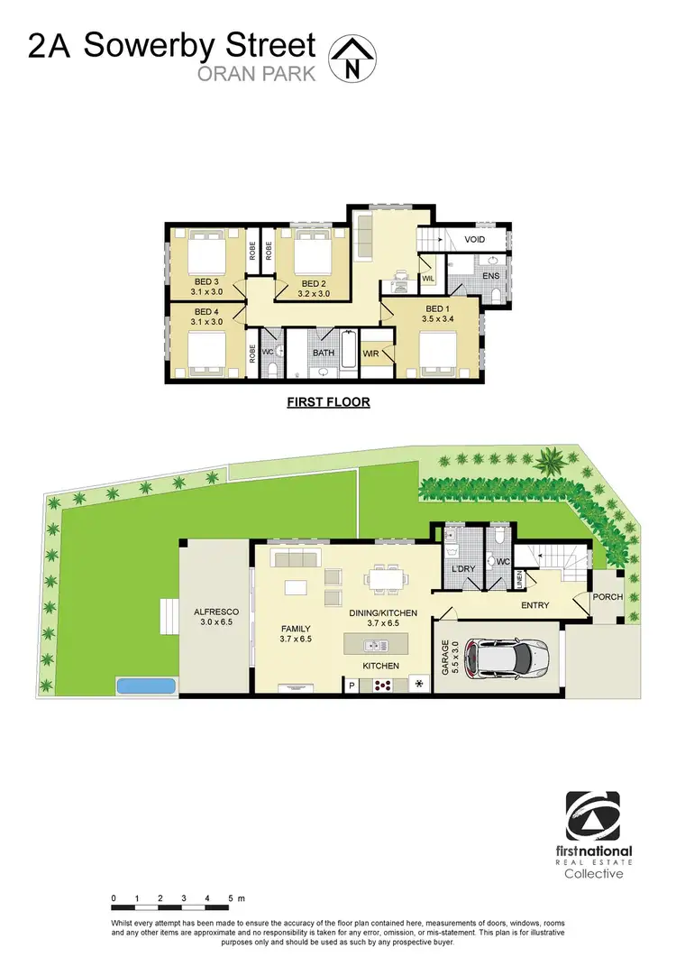 Floorplan of Homely semi-detached listing, 2A Sowerby Street, Oran Park NSW 2570