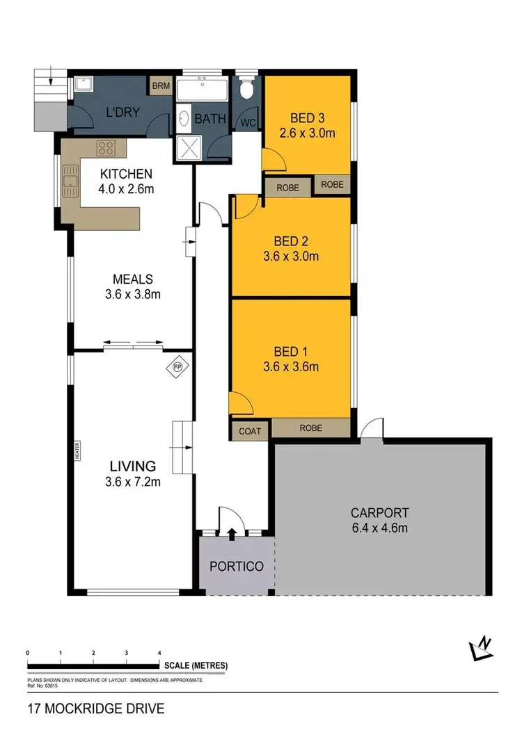 Floorplan of Homely house listing, 17 Mockridge Drive, Kangaroo Flat VIC 3555