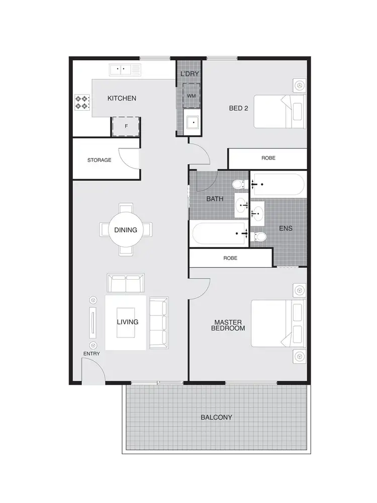 Floorplan of Homely apartment listing, 7/1 Wanliss Street, Latham ACT 2615