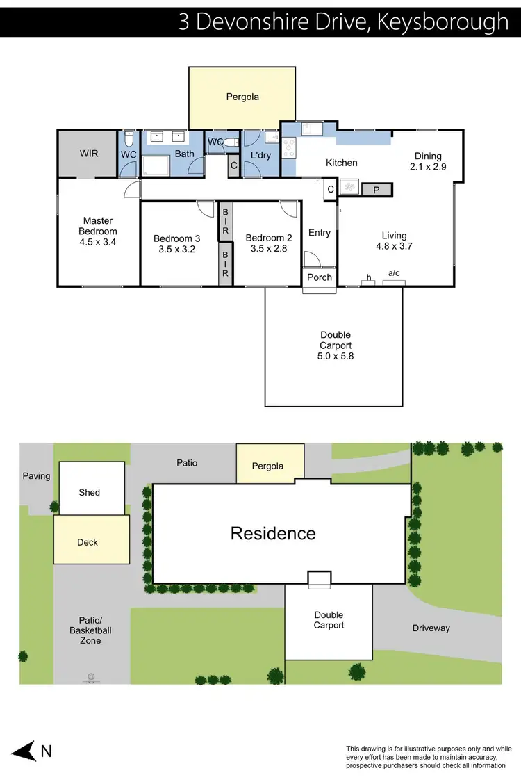 Floorplan of Homely house listing, 3 Devonshire Drive, Keysborough VIC 3173