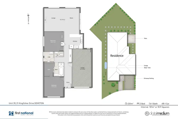 Floorplan of Homely unit listing, 39/21 Kingfisher Drive, Doveton VIC 3177