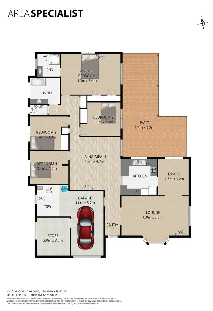 Floorplan of Homely house listing, 33 Abalone Crescent, Thornlands QLD 4164