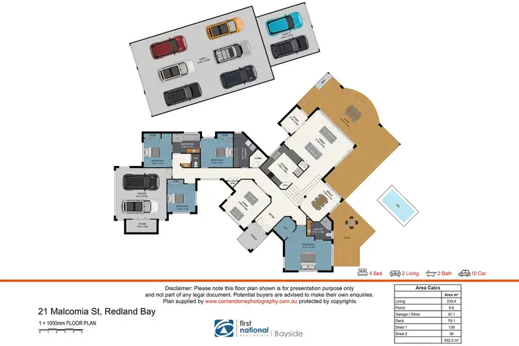Floorplan of Homely house listing, 21 Malcomia Street, Redland Bay QLD 4165