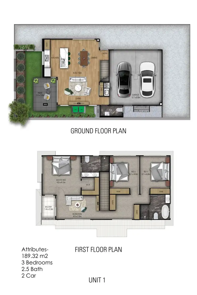 Floorplan of Homely townhouse listing, 1/3 Thorne Road, Birkdale QLD 4159
