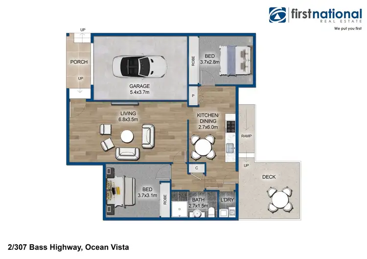 Floorplan of Homely house listing, 2/307 Bass Highway, Ocean Vista TAS 7320