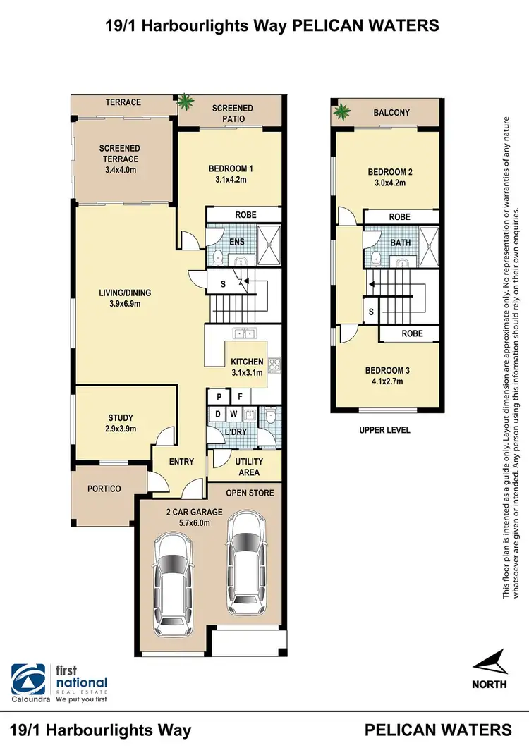 Floorplan of Homely townhouse listing, 19/1 Harbourlights Way, Pelican Waters QLD 4551