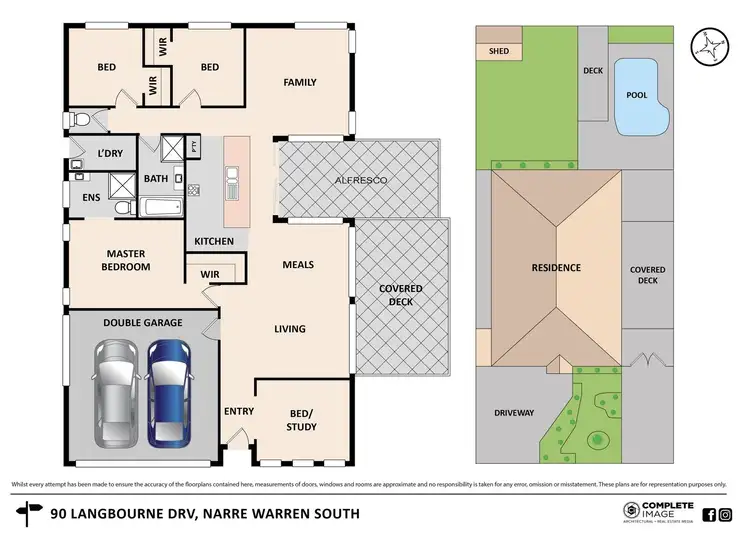 Floorplan of Homely house listing, 90 Langbourne Drive, Narre Warren South VIC 3805