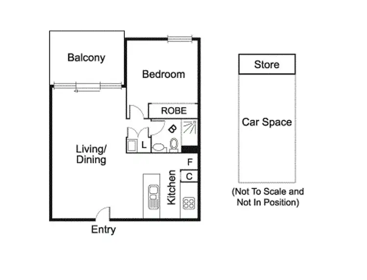 Floorplan of Homely apartment listing, 403/62 Altona Street, Kensington VIC 3031