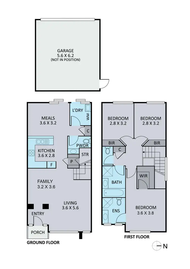 Floorplan of Homely townhouse listing, 14 Finney Court, Ferntree Gully VIC 3156