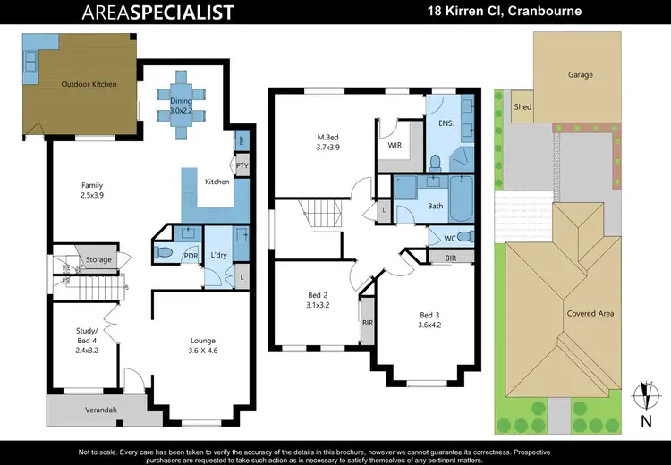 Floorplan of Homely house listing, 18 Kirren Close, Cranbourne VIC 3977
